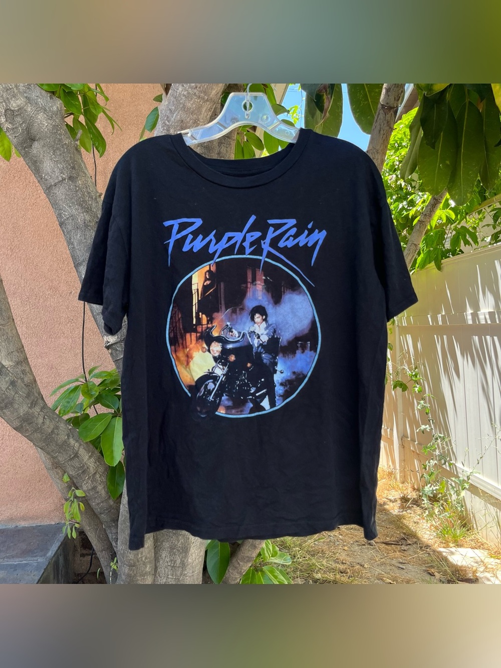 Prince and the Revolution Purple Rain Black Graphic Band T-Shirt.